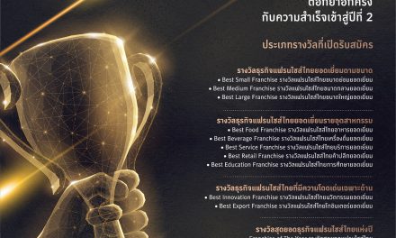กรมพัฒนาธุรกิจการค้าร่วมกับหน่วยงานพันธมิตร สร้างความเชื่อมั่น สู้วิกฤตโควิด-19 เปิดรับสมัครผู้ประกอบธุรกิจแฟรนไชส์เข้าร่วมประกวด Thailand Franchise Award 2021 ปีที่ 2