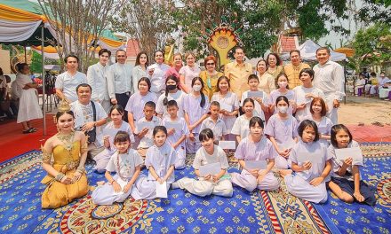 อิ่มบุญกับ เอพศิน-ฟิวส์กิติกร-ป๊อบพระสีวลี นำทีมหล่อพระพุทธรูปสมเด็จพุทธบวรมหาบุญบารมี ปางเสวยวิมุตติสุข และพระสีวลีองค์ที่ 638 แห่งประเทศไทย ณ  วัดบุปผาราม ต.ฝายแก้ว อ.ภูเพียง จ.น่าน